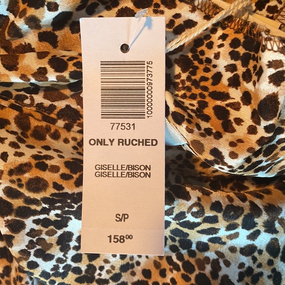 NWT. Aritzia Wilfred ONLY ruched slip dress, giselle/bison - Picture 10 of 10